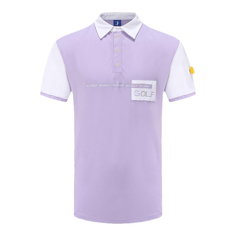 BCGOLF男款短袖T恤男式上衣POLO衫运动服装户外休闲高尔夫夏装
