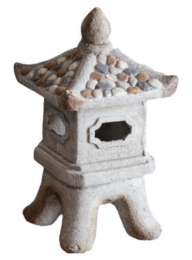 太阳能仿石灯塔禅意中式风格