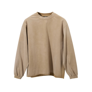 Terrawear 25SS人工做旧水洗磨毛长袖T恤 男女同款 oversize版型