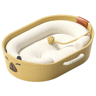 2026热卖藤编猫窝四季通用猫咪半封闭安全感新型新式小猫夏天睡窝