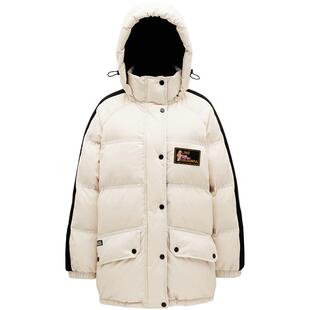 【明星同款】LINC金羽杰中长款羽绒服女款冬季防雨雪面包服女3190