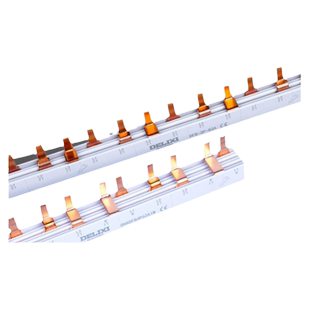 德力西汇流排家用配电箱连接空开接线排接线端子1p2p3p扩展铜排