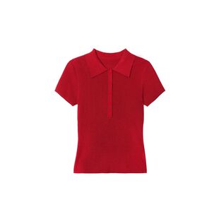 蛋哥LORDIREY【赤灵】夏季穿搭一整套针织POLO衫T恤半裙两件套女
