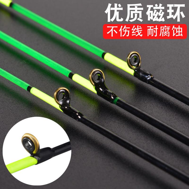 筏钓竿稍桥筏竿玻杆纳米配件伐稍配钓小筏全纤桥杆竿钛稍夜光竿节