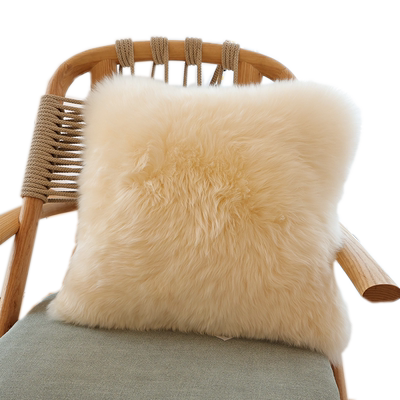 北欧沙发皮毛一体含芯片抱枕