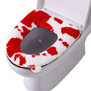 韩式长毛绒马桶坐垫冬季保暖加厚坐便套四季通用马桶软垫圈网红款