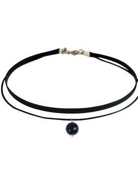 黑色双层蓝吊坠CHOALICE锁骨链