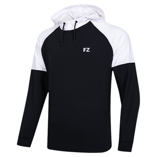 FZFORZA羽毛球服旗舰店正品中性款针织连帽运动休闲卫衣FZ_CL2511