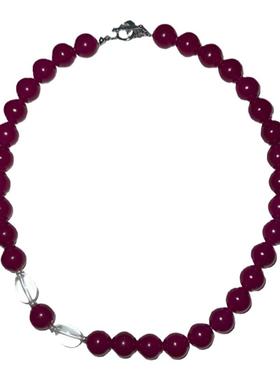 水晶系列百搭毛衣链串珠项链