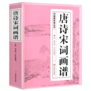 唐诗宋词画谱 中国书法国画技法传世画谱芥子园三希堂画宝山水画人物工笔白描图谱传统画谱名家名作赏析书画爱好者从书籍