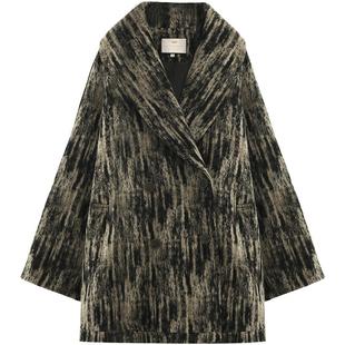 【折扣季】COCOBELLA设计感翻领毛呢外套优雅通勤保暖大衣WL3013