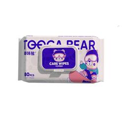 天降到手1.6元嘟咔熊80抽加大加厚湿巾