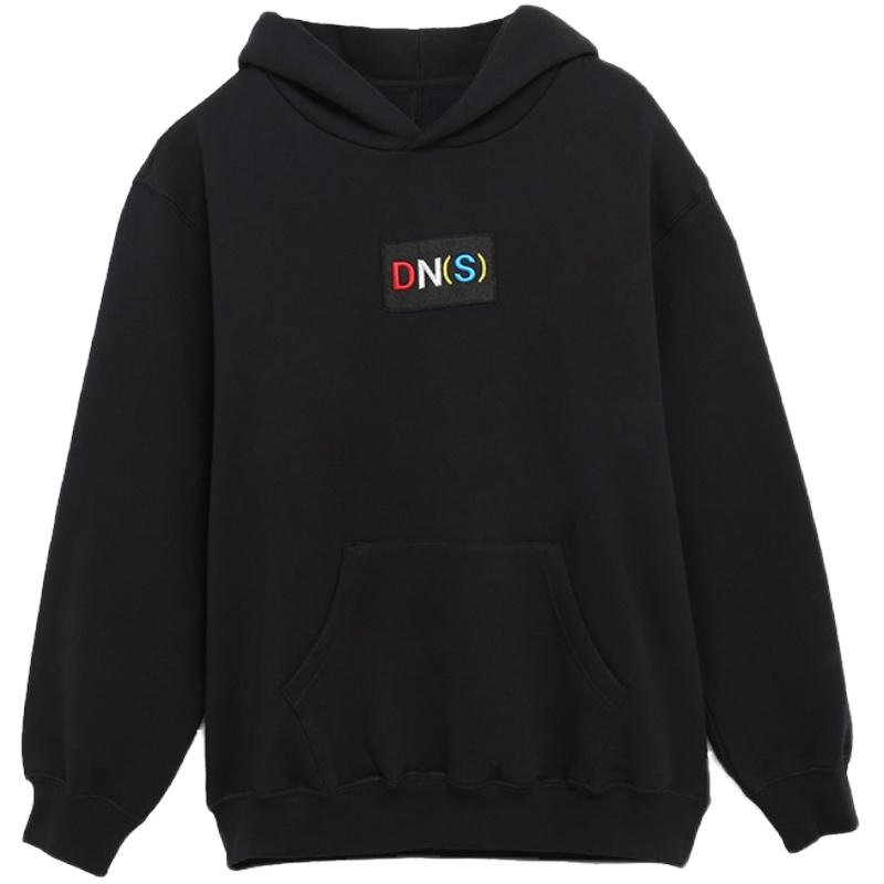 DEVIL NUT潮牌 DNS 恶魔 秋冬秋季新款男女黑色宽松卫衣上衣 ATY