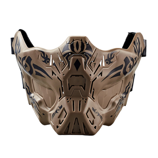 战术防毒面具真人CS赛博朋克幽灵Colplay半脸面罩军事迷装备透气