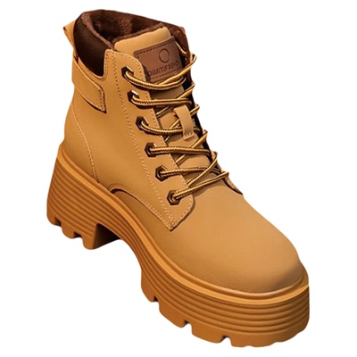 内增高9cm大黄靴百搭时尚