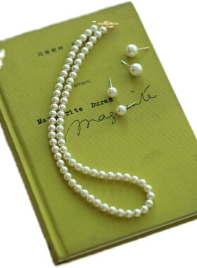 水晶珍珠女轻奢项链优雅知性