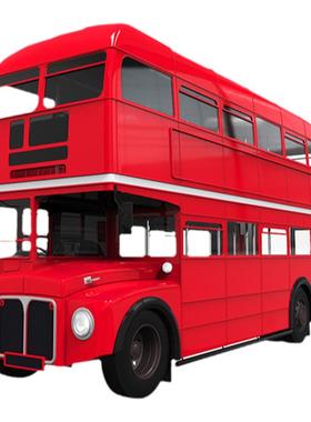 老爷车双层巴士酒吧装饰摆件定制