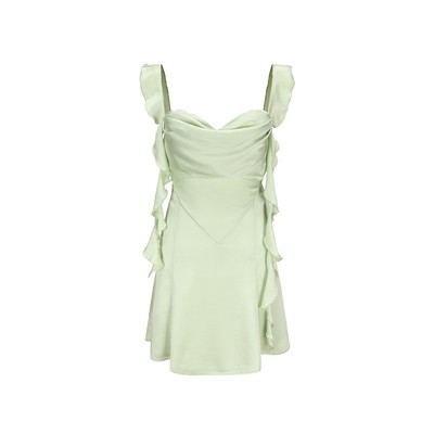 NanaJacqueline荡领露背连衣裙