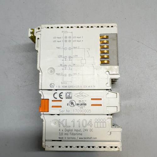 询价-倍福KL1104模块，4个数字输入，24V DC，3.0 m