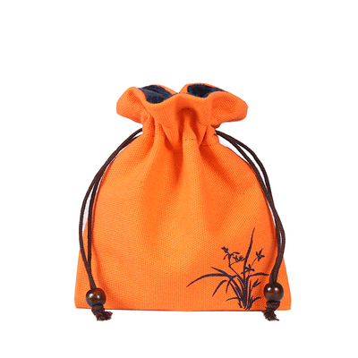 束口棉麻多色便携佛珠布袋