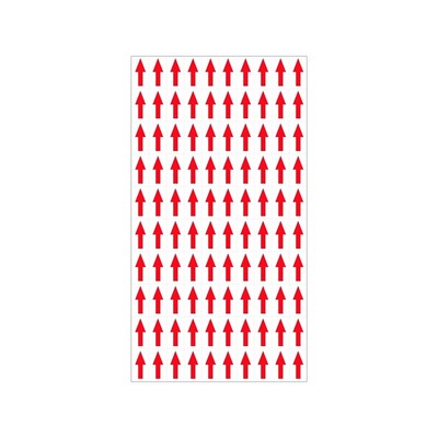 不干胶箭头标签贴纸不良品检验标识贴不合格次品返工返修标记贴红色口取纸自粘方向标识瑕疵警示贴纸记号开学