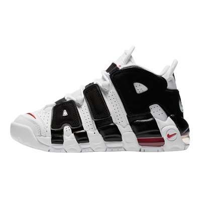 耐克男女童鞋大AIR MORE UPTEMPO黑白运动鞋复古篮球鞋415082-105