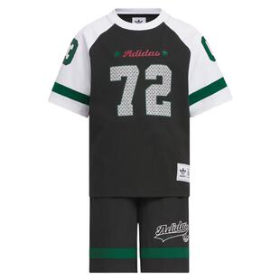 Adidas阿迪达斯儿童夏季经典运动短袖短裤休闲套装KC1515