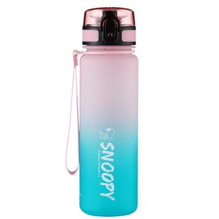 史努比儿童水杯女孩夏天运动便携杯子小学生上学专用水壶防摔水瓶