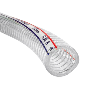 pvc带钢丝软管透明塑料管加厚油管高压耐温50°真空抽水管1/2/3寸