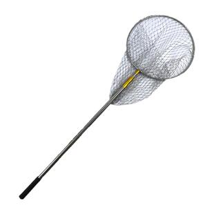 不锈钢大力马抄网全套伸缩定位5米6米折叠网头捞鱼网抄网渔具用品