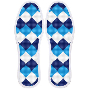 2026年鞋垫新款十字绣自己绣刺绣手工绣花送男生几何纯棉加厚带线