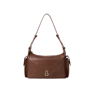 BAMPO半坡瓦檐枕头包 头层牛皮腋下单肩包轻奢高级新款原创斜挎包