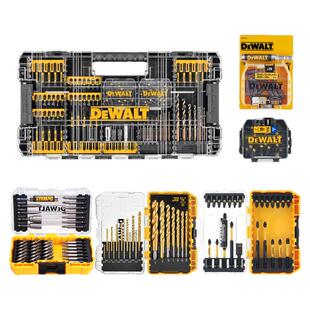 得伟批头套装魔盒木工钻头六角十字梅花批咀电钻麻花钻头大全组套