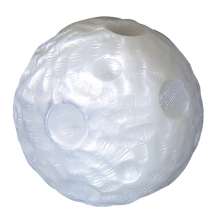 天然贝母雕刻陨石坑纹月海文玩佛珠手串配饰顶珠个性螺钿珠老鱼骨