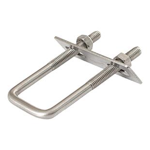 【批发价】304不锈钢方型卡直角U型卡U型螺栓U型卡扣方管固定件