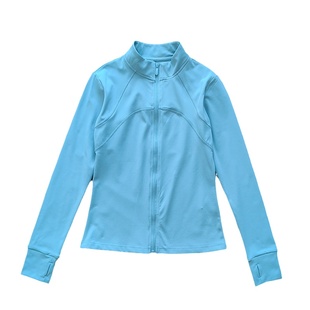 2026秋冬加绒瑜伽外套防滑拉链保暖运动上衣柔美胸线长袖健身服女