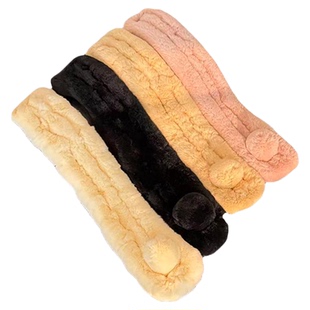 【TR】“韩系围脖”2026新款秋冬季獭兔毛时髦围巾围脖保暖女款