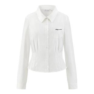 东京岁时记jk制服日系学院风白衬衫女上衣开春收腰长袖衬衣学院风