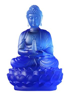 琉璃托塔药师七佛套装佛堂摆放像