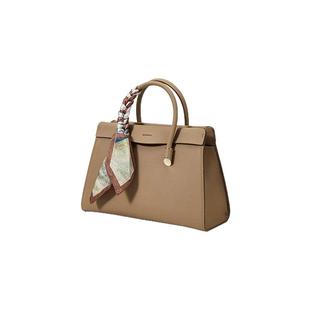 HONGU/红谷女士手拎包丝巾装饰小托特包手提斜挎包休闲高级感包包