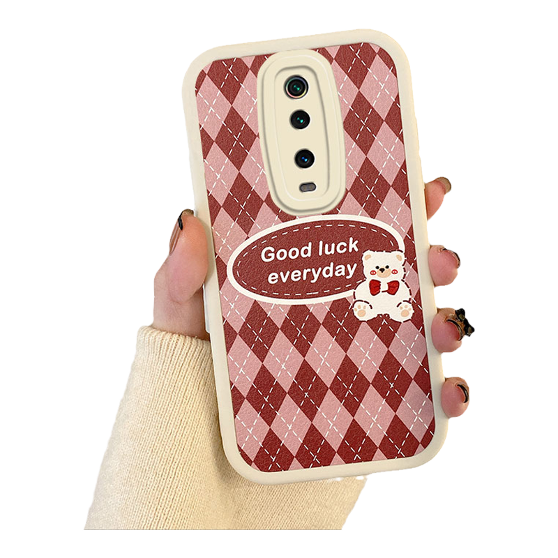 适用于红米K20pro手机壳ins风卡通全包redmi k20可爱女软硅胶。小米k20por网红新款M1903F11A保护套时尚菱格