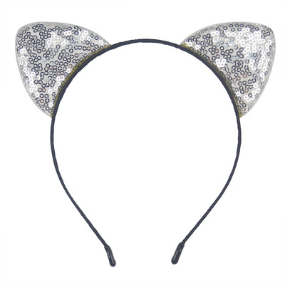 万圣节可爱猫咪耳朵金属装扮头饰