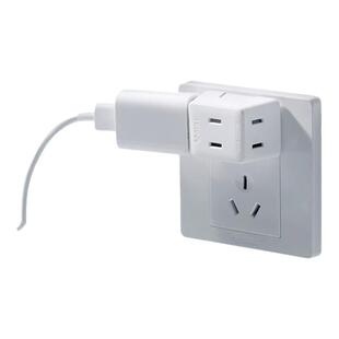 公牛插座转向头转换器迷你一转三多孔电源插头多功能插线板面板