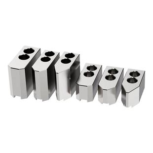 液压卡盘三爪油压生爪软爪6寸8寸10寸12加高加长加厚油压卡爪夹具