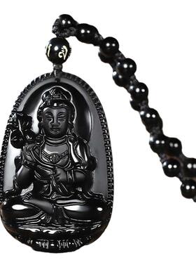 本命年男士女款八大守护神十二生肖项链黑色时尚潮流生日礼物饰品