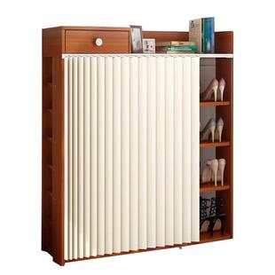 折叠鞋架遮挡帘鞋柜柜子门帘橱柜书柜衣柜防尘布储物柜杂物拉帘子