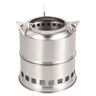 分体式柴火灶户外柴火炉子野餐炉具野外便携防风木炭气化野营用品