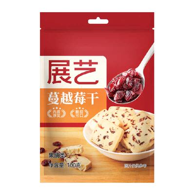 展艺蔓越莓干果脯蜜饯零食雪花酥
