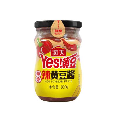 海天鲜香辣黄豆酱传统发酵