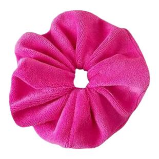 超大毛巾发圈干发大肠发圈女气质简约秋冬丸子头发带毛绒洗脸头饰